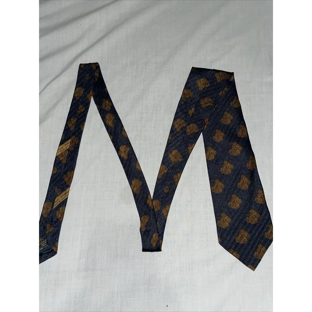 Ermenegildo Zegna Men’s Dress Tie Size 56” 3.75” Blue Floral Business Formal
